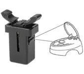 2x para Brabantia Replacement Catch - Compatible Touch Tap Bin Clip Latch - Spare Repair Lock Clip Replacement - Lock Catch Waste Bin