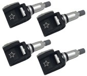 Sensor de monitor de presión de neumáticos de 4 piezas TPMS 433Mhz apto para BMW G30 G31 G38 F90 G32 G11 G12 G01 G02 G05 36106872774 negro