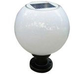 Lámpara de pilar de pared solar LED de 200 mm Bola redonda redonda al aire libre Luz de camino Luz-En stock