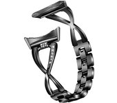 Para Google Pixel Watch 2 / Pixel Watch Correa de reloj de metal Correa de repuesto de decoración de diamantes de imitación Correa de repuesto Puls...