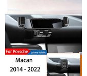 Soporte de teléfono de coche para Porsche Macan 2014-2022 GPS Special Gravity Navigation Mobile Bracket Soporte giratorio de 360 grados Accesorios ...