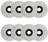 8 piezas de cuchilla de corte porosa ensanchada, discos para cortar, disco indestructible para amoladora angular, disco de muela abrasiva de corte ...