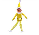 Nuevos elfos de Navidad multicolores para niña y niño muñeca elfa Regalos de adorno de Navidad Regalo de Navidad Decoratio Chico elfo amarillo