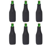 Cubierta de botella de cerveza Manga de neopreno Cubierta de enfriador de cerveza Funda aislante con cremallera para 12 / 330ml Bott