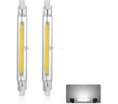 R7s 118mm 40w Led Bulbo Blanco Frío 6000k, 3000lm, J118 400w Lámpara halógena equivalente, regulable, 360 grados lineal 40w R7s Tw