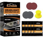 Car Restowipes Kit de restauración de faros, toallitas de limpieza, pulir faros Lens Restore Cleaner DIY Polishing 1 SET