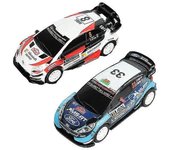 Coche de Slot Analógico Eléctrico Carreras Vehículo De Carrera 1 43 1/43 Escala Wrc Coches Accesorios De Juguete Para Carrera Go Scalextric Ninco S...
