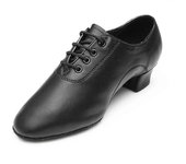 Zapatos de baile de cuero suave negro para adultos / niños Zapatos de práctica de baile cómodos para clases de baile Piel sintética negro 39