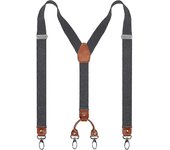 Tirantes en Y para hombre Tirantes en Y para hombre de 25 mm con 4 clips fuertes Paquete de regalo de tirantes resistentes A10