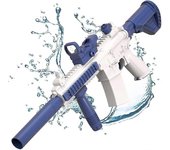 Pistolas de agua eléctricas M4, pistola de agua potente automáticaPistola de agua de juguete de verano, 100% nuevo Azul