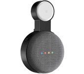Soporte de pared de enchufe para Google Home Mini Voice Assistant Accesorios de gestión de arnés de altavoces inteligentes (blanco)-Negro con puert...