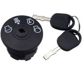 Interruptor de encendido de 4 posiciones con llave para tractor cortacésped 193350 532193350 Negro