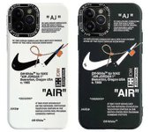 Para Iphone 13 Pro Nike Frosted Phone Case-negro
