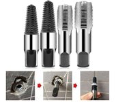1/2 3/4 pulgadas Rosca de tubería Reparación Grifo Extractor de tornillo roto Extractor Conjunto de herramientas de hardware 1-2inch