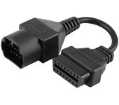 Cable de escáner de diagnóstico del conector del adaptador OBD2 de 17 pines a 16 pines para Mazda