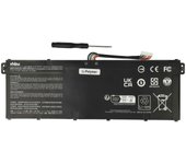 Reemplazo de batería vhbw para Acer AC14B7K para portátil (3000mAh, 15.28V, Li-Polymer) Negro