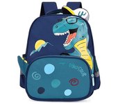 Mochila De Dinosaurio De Dibujos Animados Mochila Escolar De Jardín De Infantes Linda Mochila Para Preescolares Mochila Escolar Azul