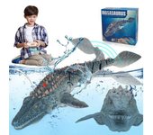 Juguetes de la piscina del agua Mosasaurus del control remoto para los niños, dinosaurio del barco RC 1:18 Dinos de la escala de la alta simulación...