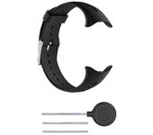 Unbrand Correa de muñeca de silicona de repuesto con herramientas para reloj de natación Garmin Negro