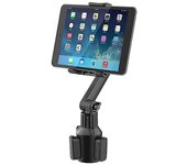 Soporte de tableta de copa universal, 360 ABS ajustable Soporte de taza de tableta para ipad, soporte de teléfono inteligente para automóviles