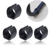 50 piezas U Plastic Chair Glider U Plastic Chair Leg Cap, Foot Opening Cushion Floor Covers (25 mm)