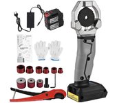 Redkid Máquina de soldadura de tubería eléctrica inalámbrica de 21 V Soldadora de fusión de zócalo 340 con tubo de plástico cortador de tubería de ...