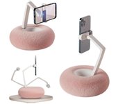 Cuenco de felpa con soporte para Kindle, soporte para teléfono con almohada de felpa, soporte para teléfono con soporte para teléfono Kindle de fel...