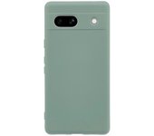 Para Google Pixel 7a Funda de 2.0mm TPU Anti-arañazos Funda de teléfono Borde de arco liso Verde