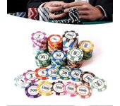 Fichas de múltiples denominaciones Fichas de juego portátiles Las-vegas Coin para casinos 1 000 Face Value