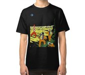 RockShark Camiseta de Tintín Aventureros en la Luna negro M
