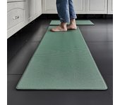 Alfombras de cocina impermeables antideslizantes Alfombra de piso acolchada gruesa Verde 45x75cm