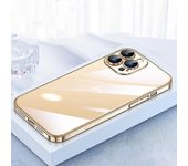 Funda para teléfono PC de la serie SULADA JINGJIA para iPhone 13 Pro Max Oro