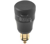 Cargador rápido a prueba de agua para motocicleta con puerto USB tipo C 12V / 24V Qc3.0 Adaptador de corriente Din Enchufe Din Negro