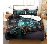F1 Racing Nórdico Funda Suave Juego De Ropa De Cama De Microfibra, Impresión 3D Racing Funda De Edredón Nórdico Y Funda De Almohada, Con Cierre De ...