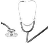 Estetoscopio EMT de doble cabezal Pro para médico, enfermera, veterinario, salud del estudiante, gris sangre