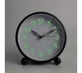 Reloj despertador silencioso - Despertadores analógicos sin tictac con luz cálida - Redondo minimalista