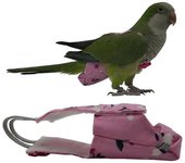 Pájaro Loro Pañal Cacatúa Palomas Mascotas Pájaros Pañal Pantalones de Vuelo Traje de Ropa Rosa S (79*62mm)