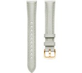 Para Huawei Fit Mini Watch Pulsera ajustable de cuero suave correa pulsera De blanco