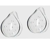 2 piezas 9 agujeros Parche de plástico para los ojos Protección ventilada Suministros para el cuidado de los ojos Protector ocular para adultos y n...