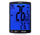 LIXADA Computadora de bicicleta inalámbrica Pantalla LCD multifuncional Computadora de bicicleta Velocímetro de bicicleta de montaña Odómetro IPX6 ...