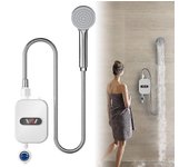 Calentador de agua eléctrico instantáneo, calentador de agua instantáneo de 3000w Calentador de agua instantáneo eléctrico con cabezal de ducha y t...