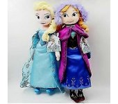50cm 2pcs Frozen Princess Anna Elsa Snow Queen Doll Kids Toys Regalos de Navidad Peluche Relleno