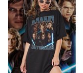 Camisa Anakin Skywalker, Camisa Anakin Skywalker Vintage 90s, Anakin Skywalker Camisa Vintage Bootleg, Anakin Skywajidjihj237 S