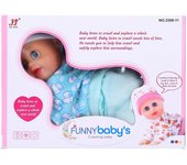 Muñeca linda y realista Juguete para niños de simulación de muñeca eléctrica inteligente que se arrastra (Garon 10in S)
