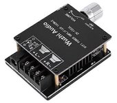 -1002L MINI Bluetooth 5.0 DC 5-24V Amplificador de potencia digital de audio inalámbrico Placa estéreo Amplificador de amplificador Bluetooth 100Wx...