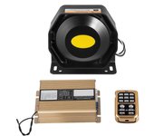 Succebuy Sistema de megafonía de sirena de policía, 200W 8 sonido fuerte de advertencia de coche, alarma de emergencia de incendio de policía siren...