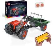 Juguete de los juegos de construcción del tractor del rey del molde, kits de construcción de juguetes eléctricos con control remoto y control de la...