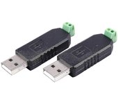 2x PC USB a Rs485 -485 Convertidor de interfaz Adaptador serie compatible + PLC