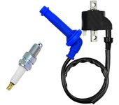 unbrand Bobina de encendido y bujía para Polaris Predator 500 2003-2007 3088053 Azul negro