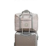 2x Bolsa de viaje 45x36x20 Bolso plegable de hombro de gimnasio Bolsa de deportes Maleta de viaje de mano 40l Blanco